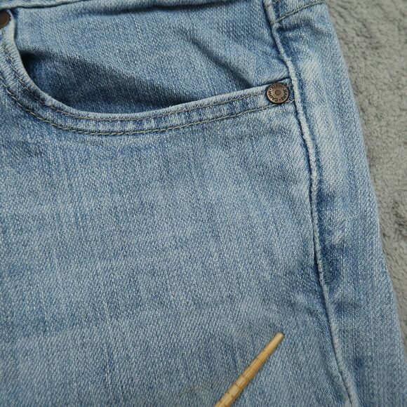 Calvin Klein Jeans Women's Size 8 Blue Mid-Rise Flare Denim 31.5" Inseam Stretch - Picture 3 of 16